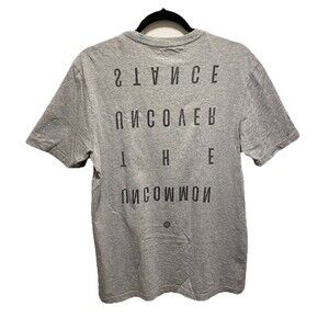 Stance Recover Men's The Crew T 100% Cotton Crewneck T-Shirt Gray • Medium
